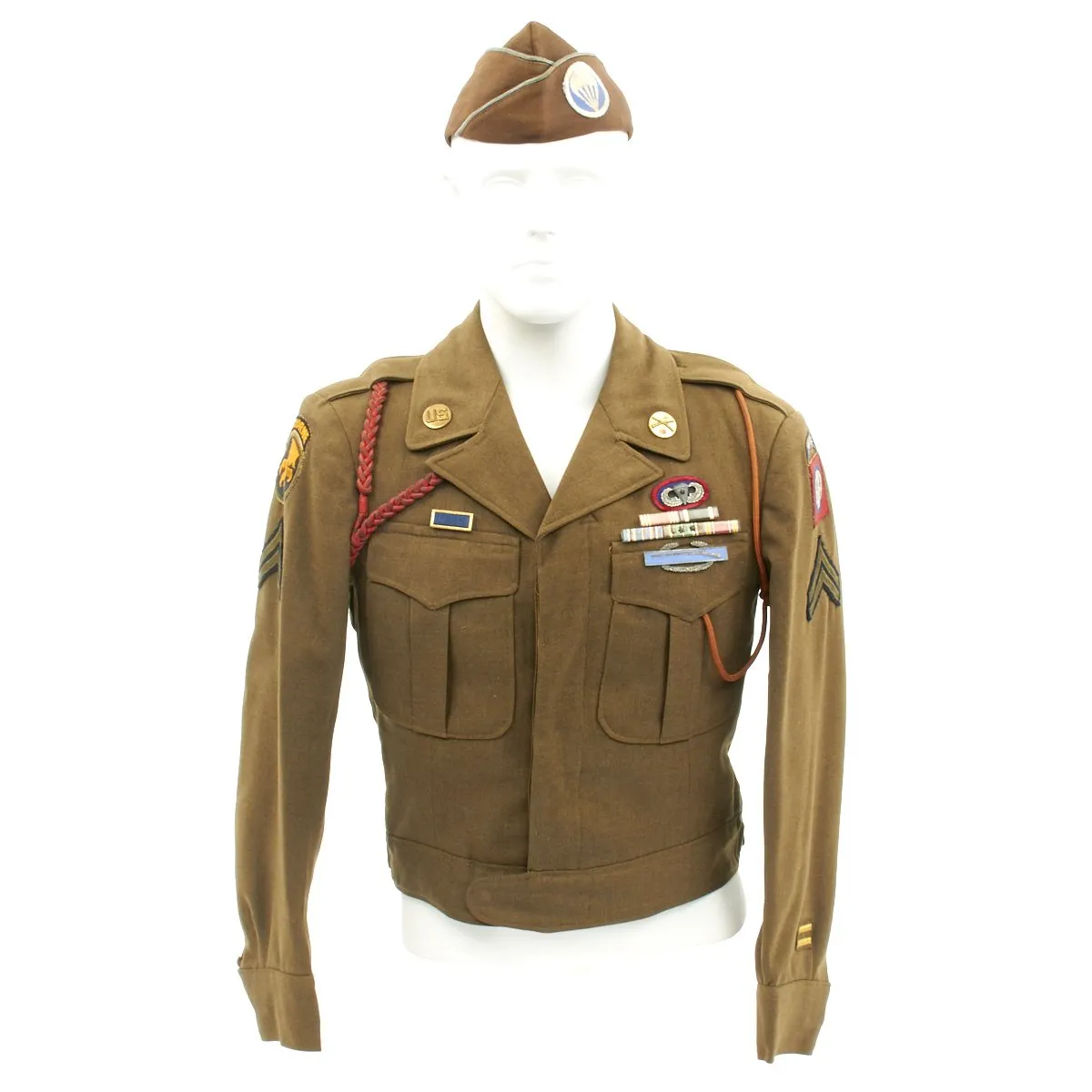 Original U.S. WWII 513th PIR Battle of the Bulge and Operation Varsity Named Uniform Grouping