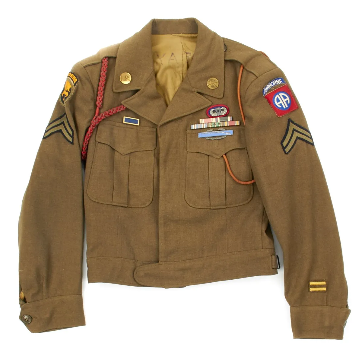 Original U.S. WWII 513th PIR Battle of the Bulge and Operation Varsity Named Uniform Grouping