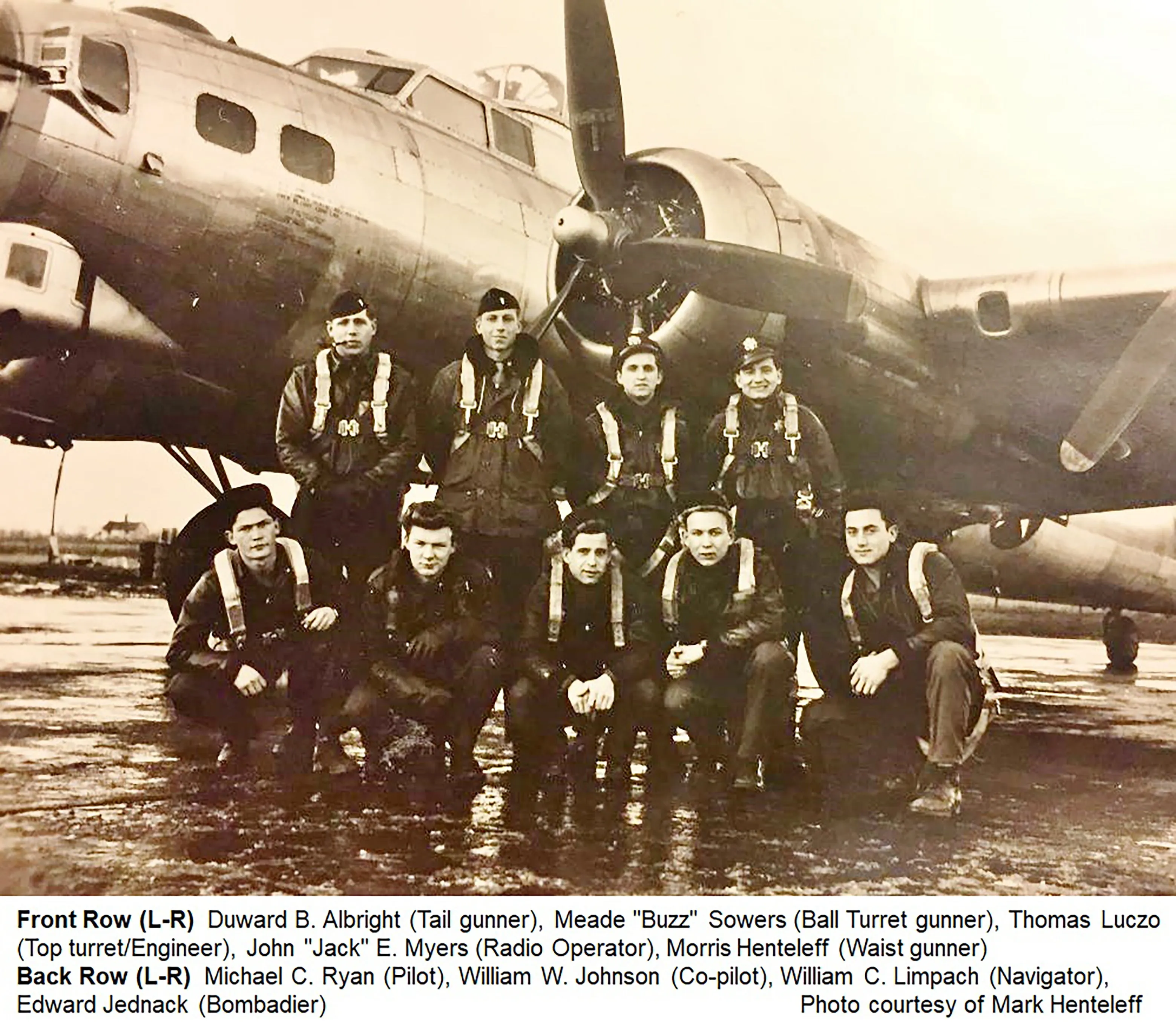 Original U.S. WWII B-17 “Evasive Action” Navigator Painted A2 Flight Jacket, Uniform, & Cased Medals and Insignia - Air Medal with 5 OLCs - 334th Bomb Squadron, 95th Bombardment Group - William Charles "Limpy" Limpach