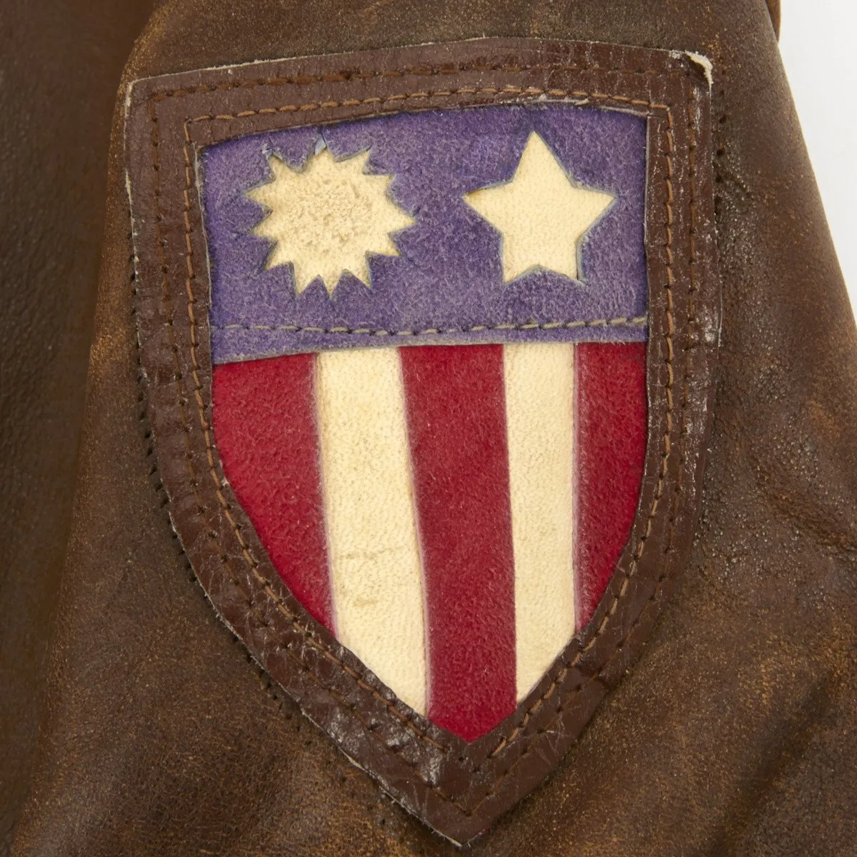 Original U.S. WWII B-25 Bomber Named A-2 Flight Jacket 22nd Squadron 7th Bomb Group (Size 40)- Lieutenant NORMAN J. SLOAN