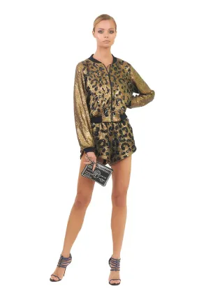 Party Animal Sequin Bomber Jacket