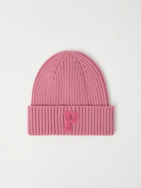 Pink Rib Knit Kids Hat