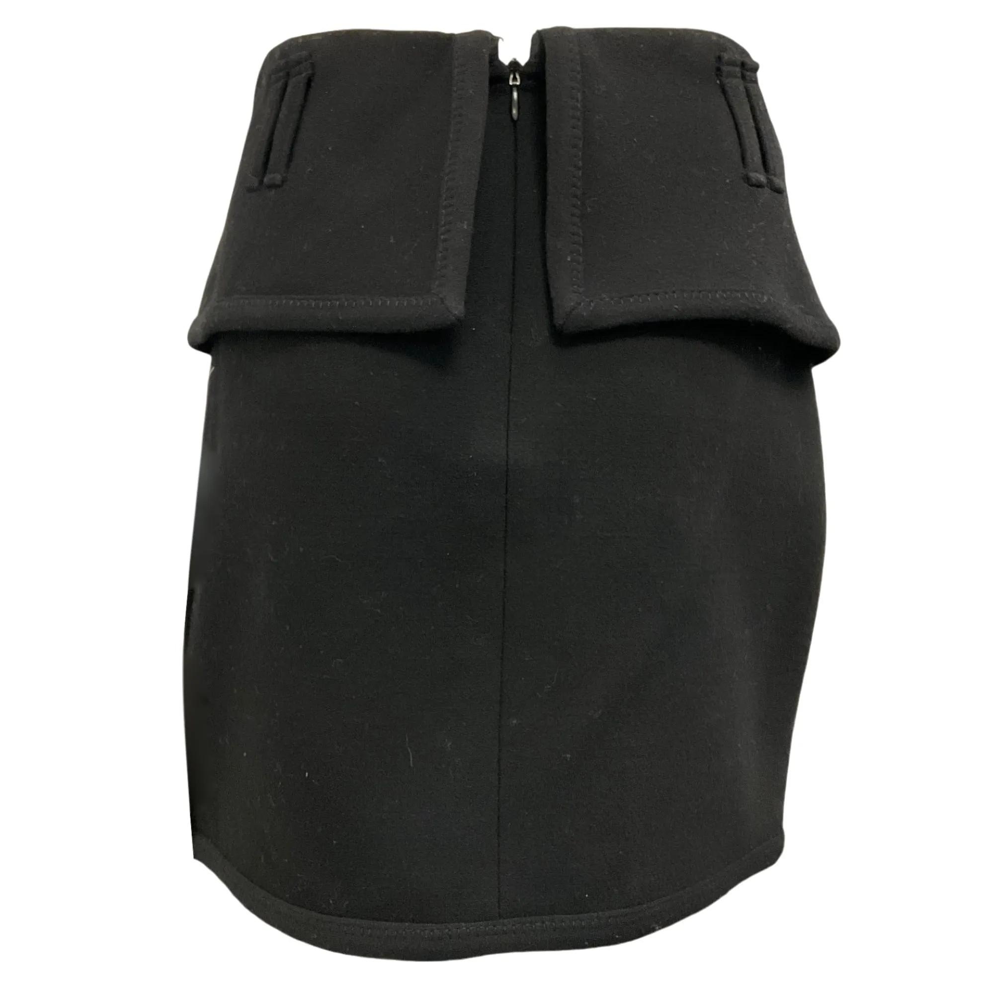 Proenza Schouler Black Short Blanket Skirt