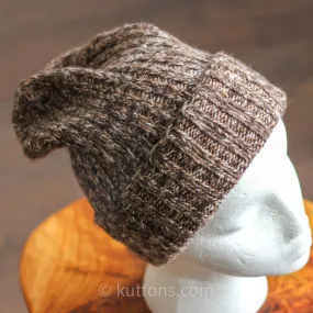 Rare, Exotic Beanie from Ladakh - Blend of 100% Pure Pashmina Cashmere   Double-Hump Bactrian Camel Wool   Himalayan Yak Wool (5-Ply Yarn) | Golden Brown