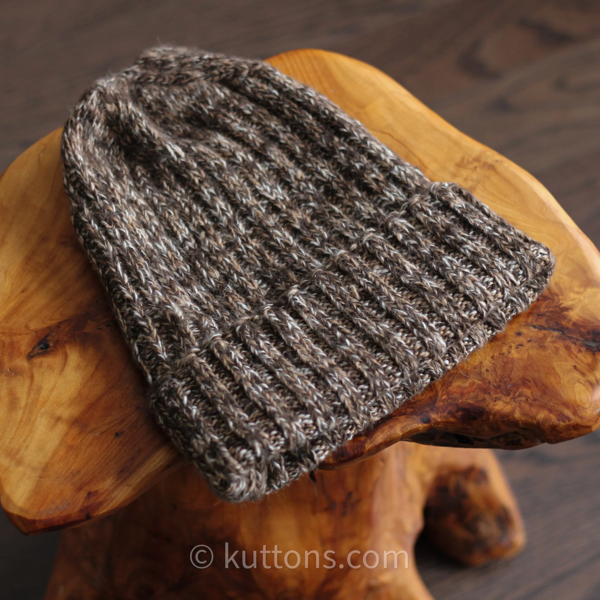 Rare, Exotic Beanie from Ladakh - Blend of 100% Pure Pashmina Cashmere   Double-Hump Bactrian Camel Wool   Himalayan Yak Wool (5-Ply Yarn) | Golden Brown