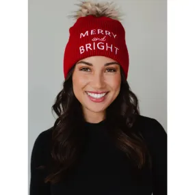 Red Merry and Bright Knit Hat