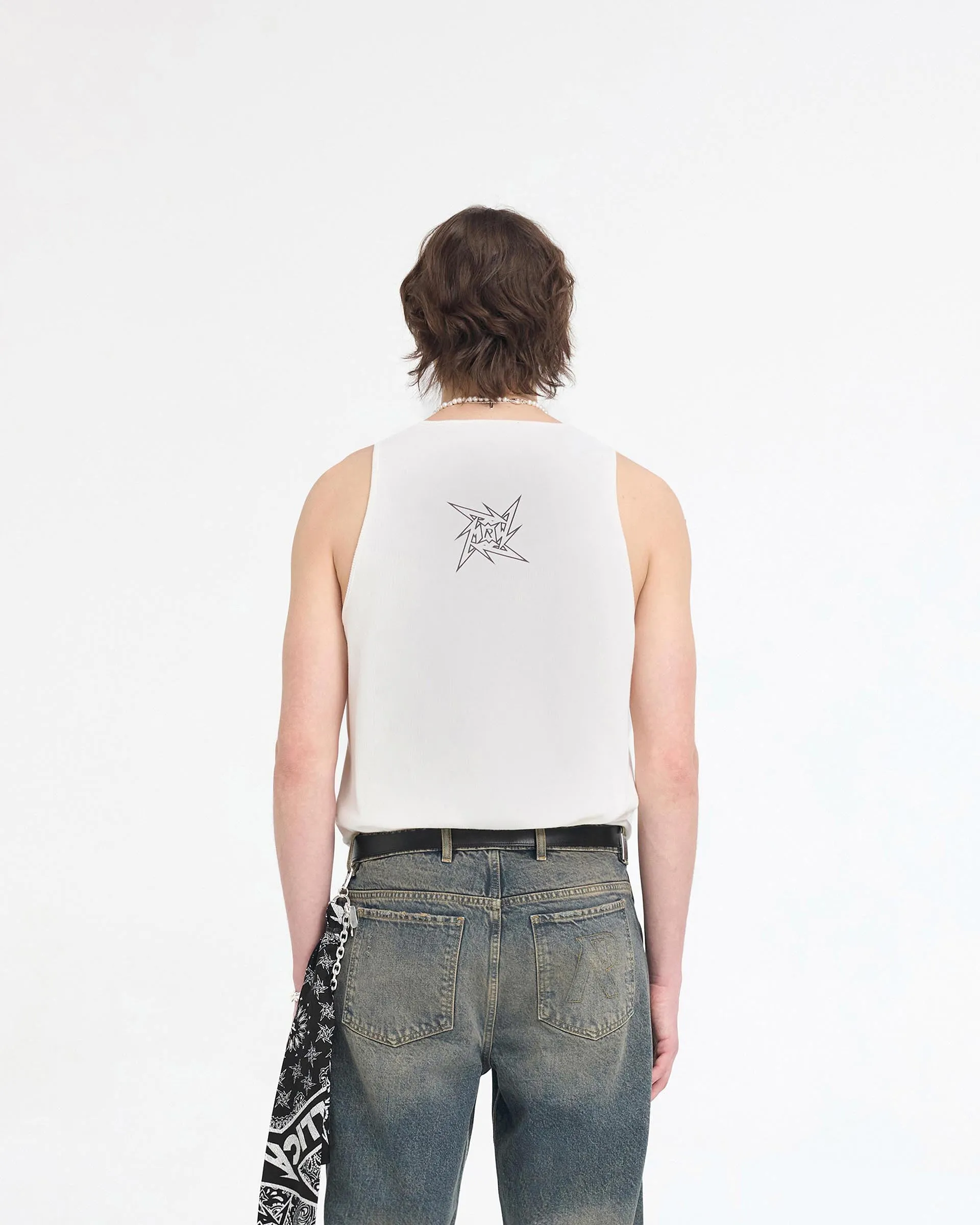 Represent X Metallica™️ Local Crew Vest - Flat White