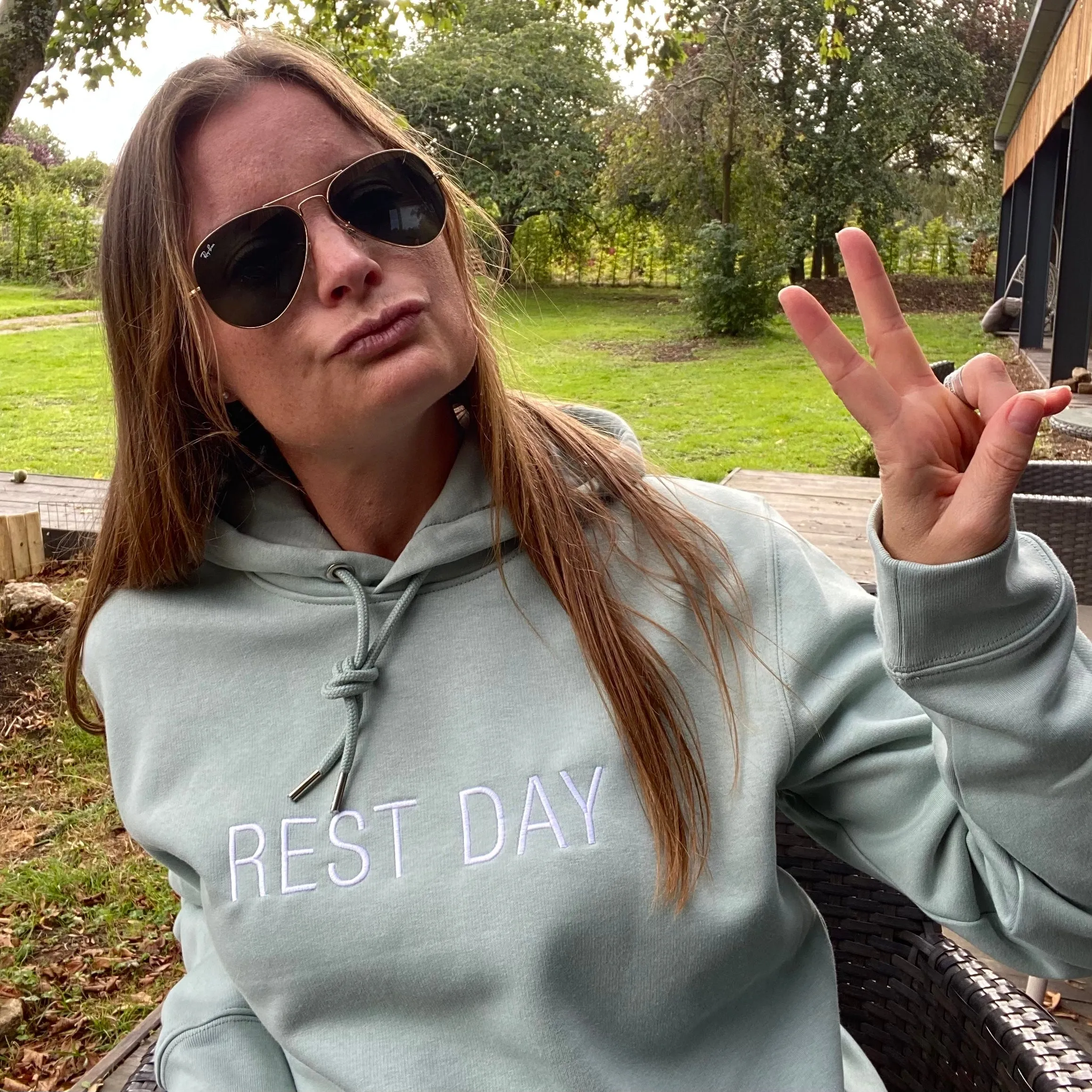 Rest Day Hoodie - Embroidered (w)