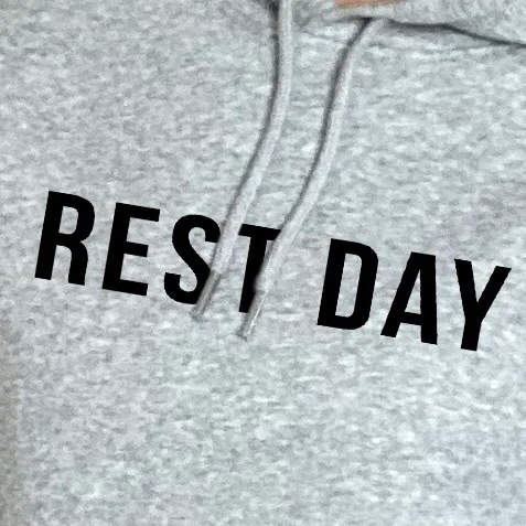 Rest Day Hoodie - printed