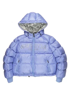 Rose Iridescent Puffer Jacket