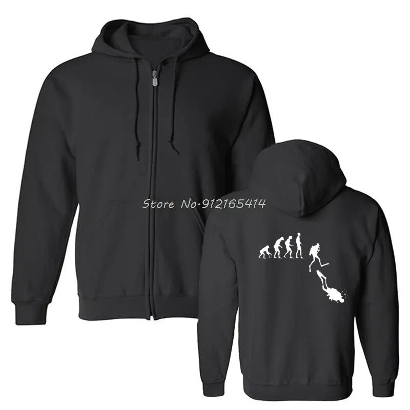 Scuba diving Hoodie for Men | Evolution Of Scuba Diver