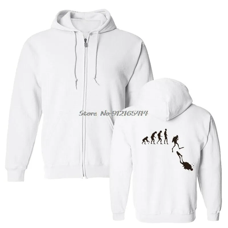 Scuba diving Hoodie for Men | Evolution Of Scuba Diver