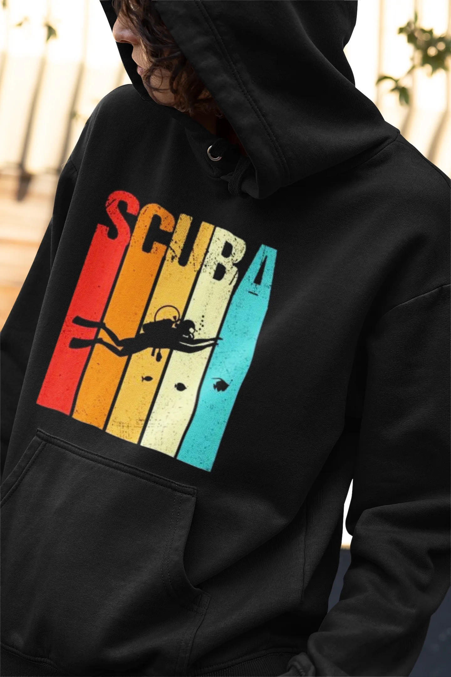 Scuba diving Hoodie for Men | Vintage Scuba Diving