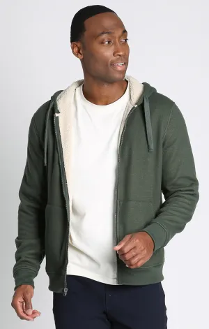 Sherpa Lined Waffle Hoodie