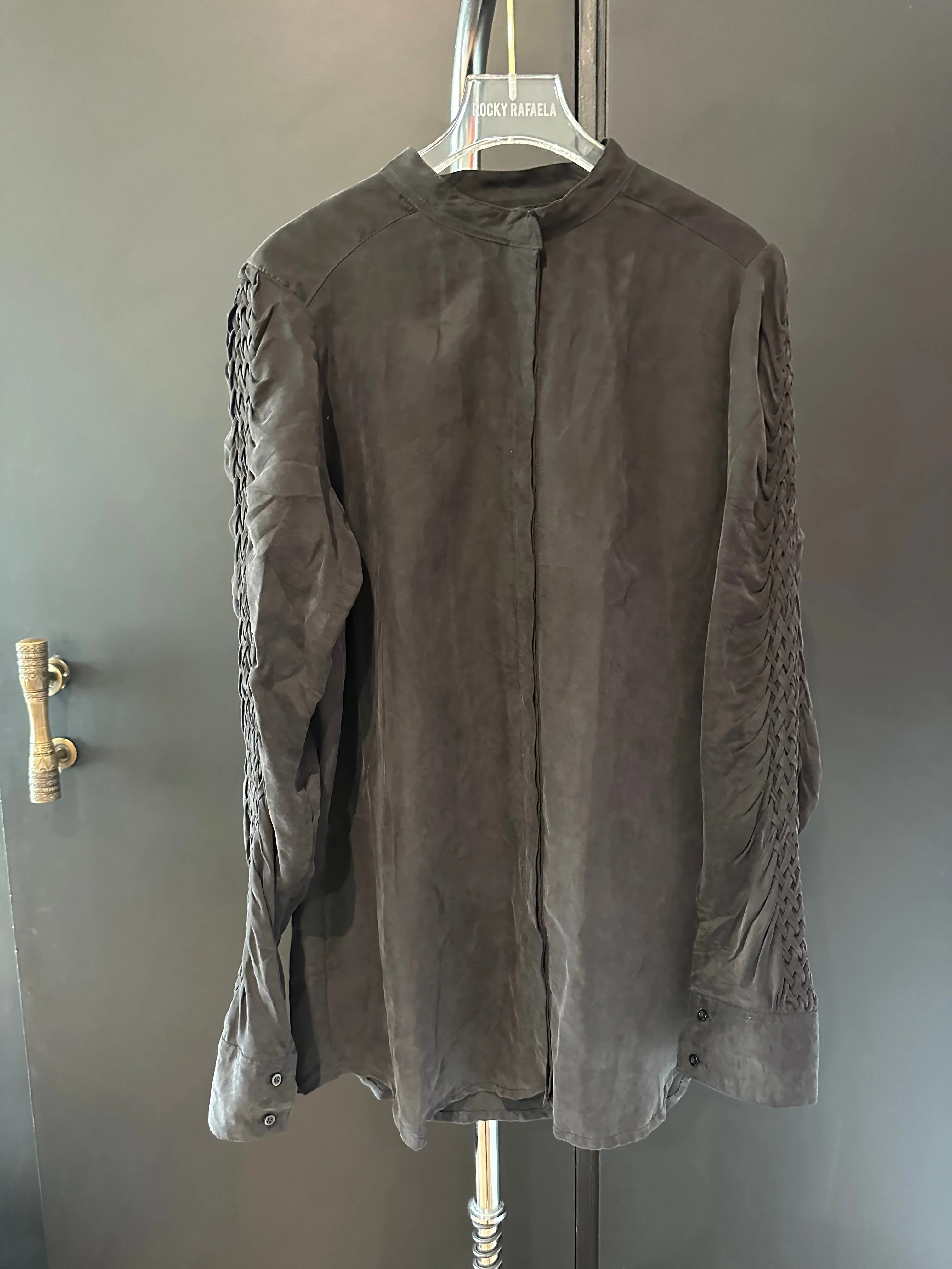 Smocking Silk Shirt