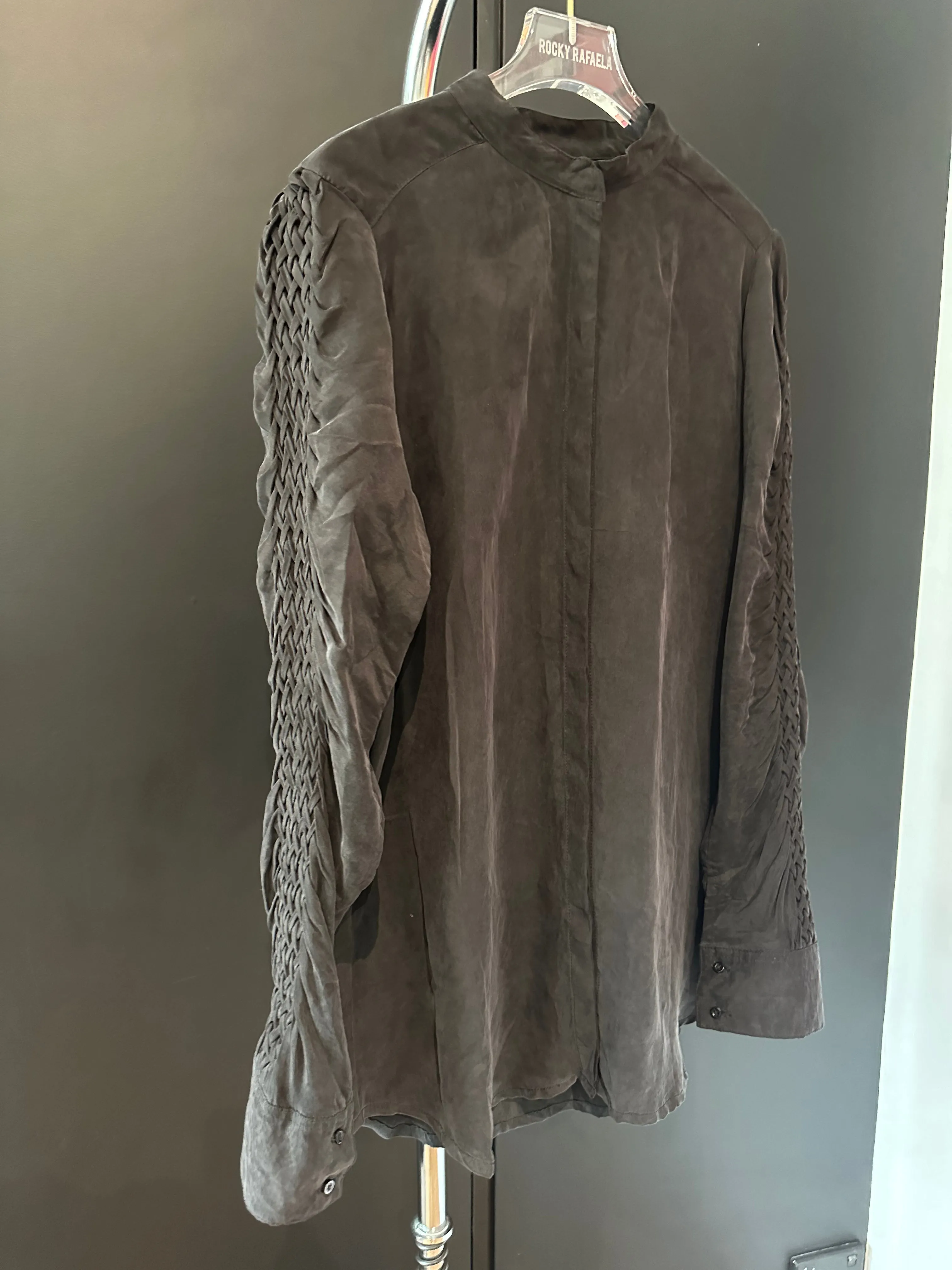 Smocking Silk Shirt