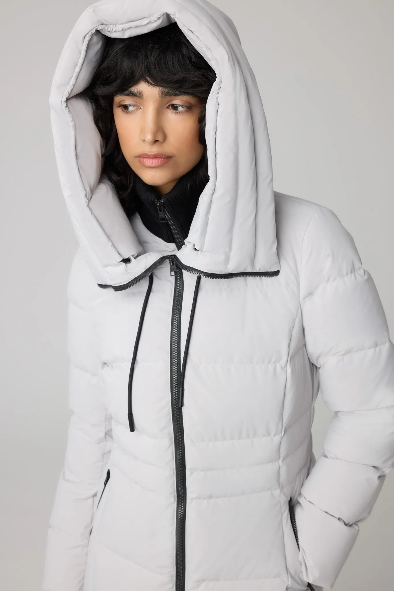 SOIA&KYO JUNE - Novo Down Coat With Bib & Hood