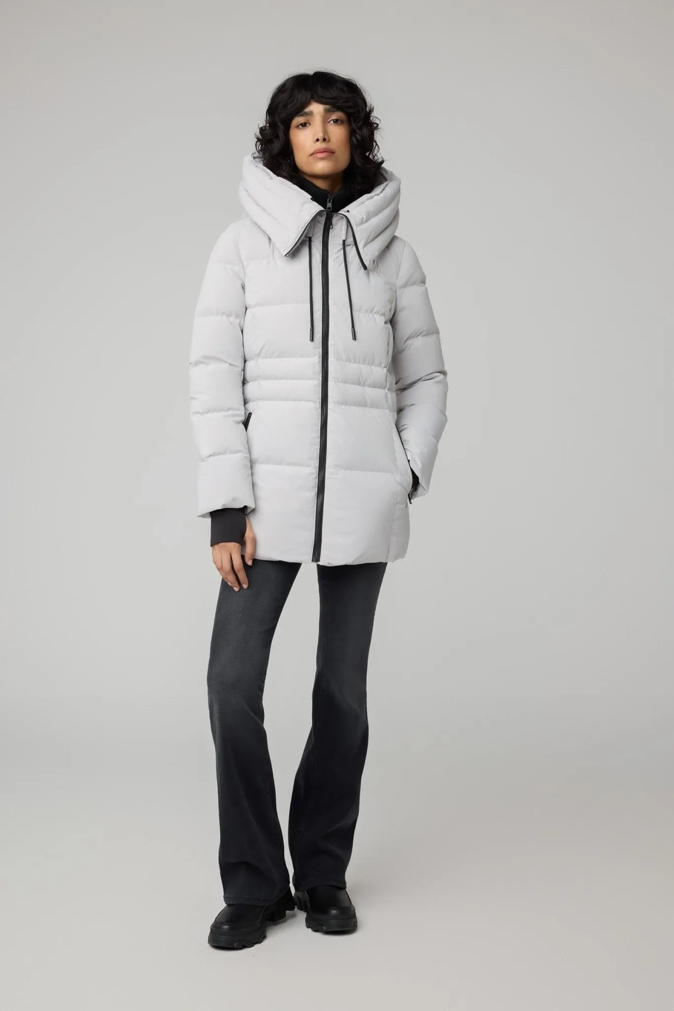 SOIA&KYO JUNE - Novo Down Coat With Bib & Hood