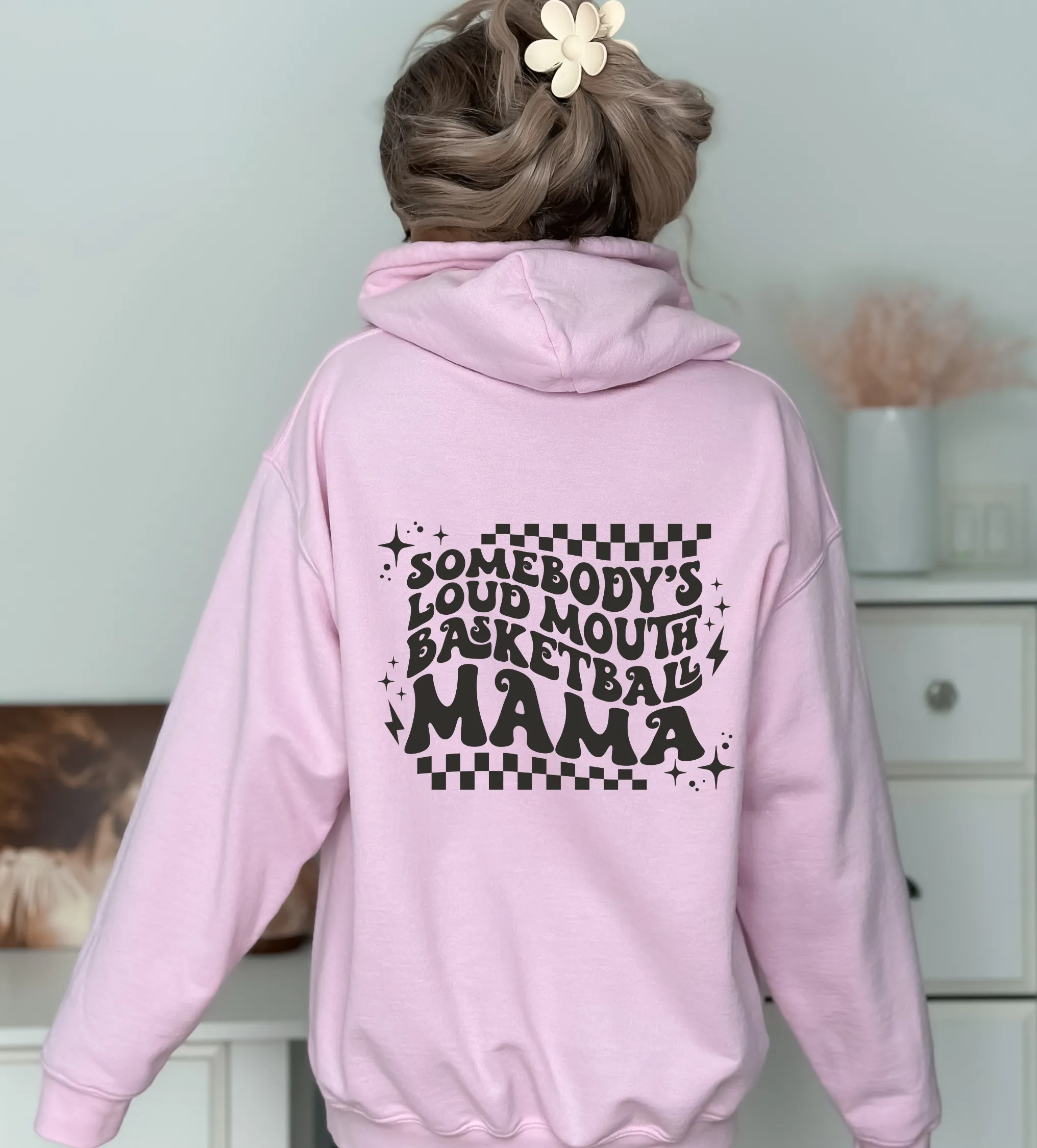 Somebody's Loud Mouth Basketball Mom Hoodie