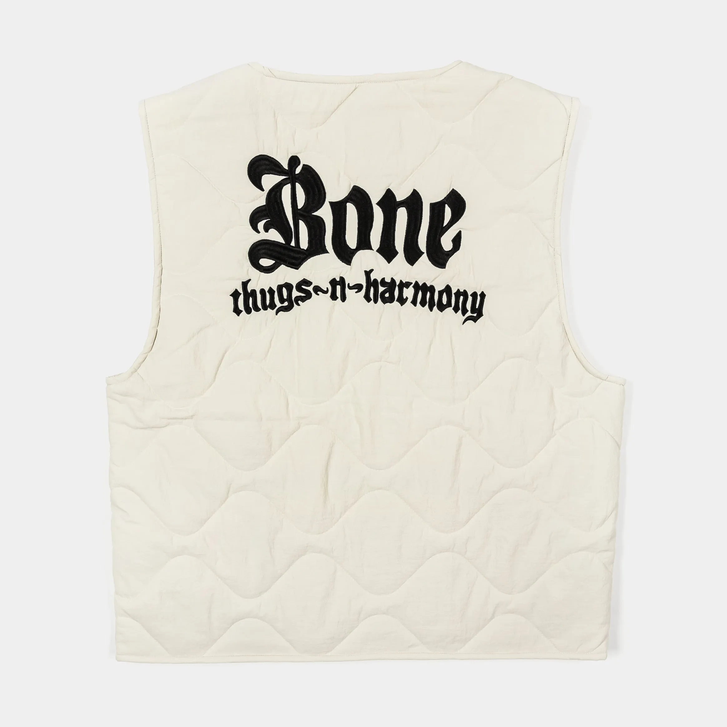 SP x Bone Thugs N Harmony Stone Puffer Mens Vest (Beige)