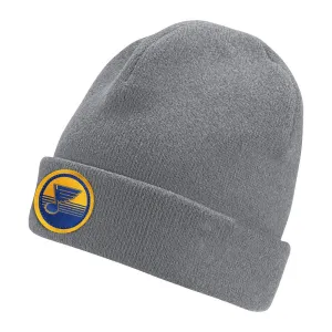 ST. LOUIS BLUES ADIDAS KNIT BEANIE - GREY