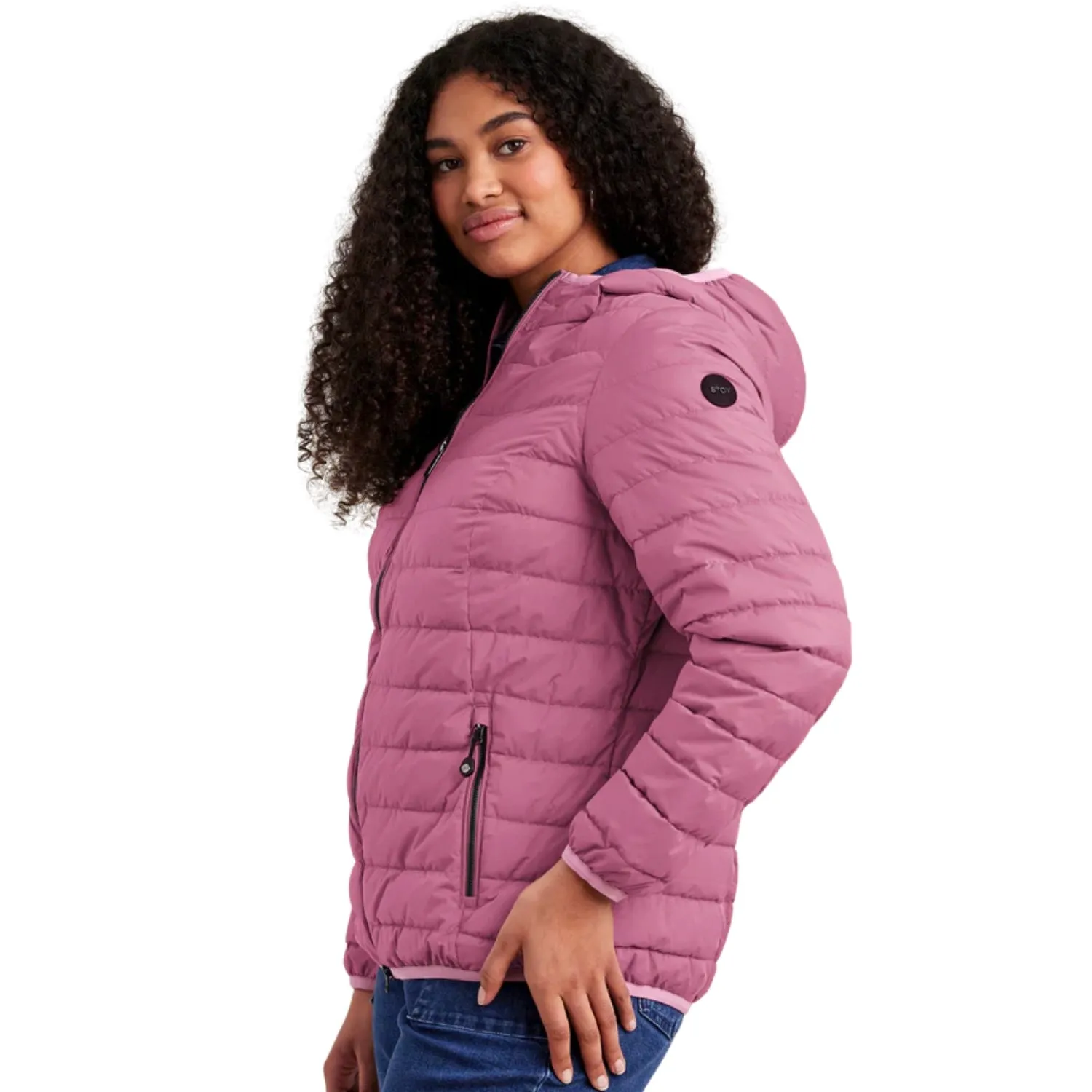 STOY Elke Women’s Plus Size Puffer Jacket Orchid Sizes 20-32