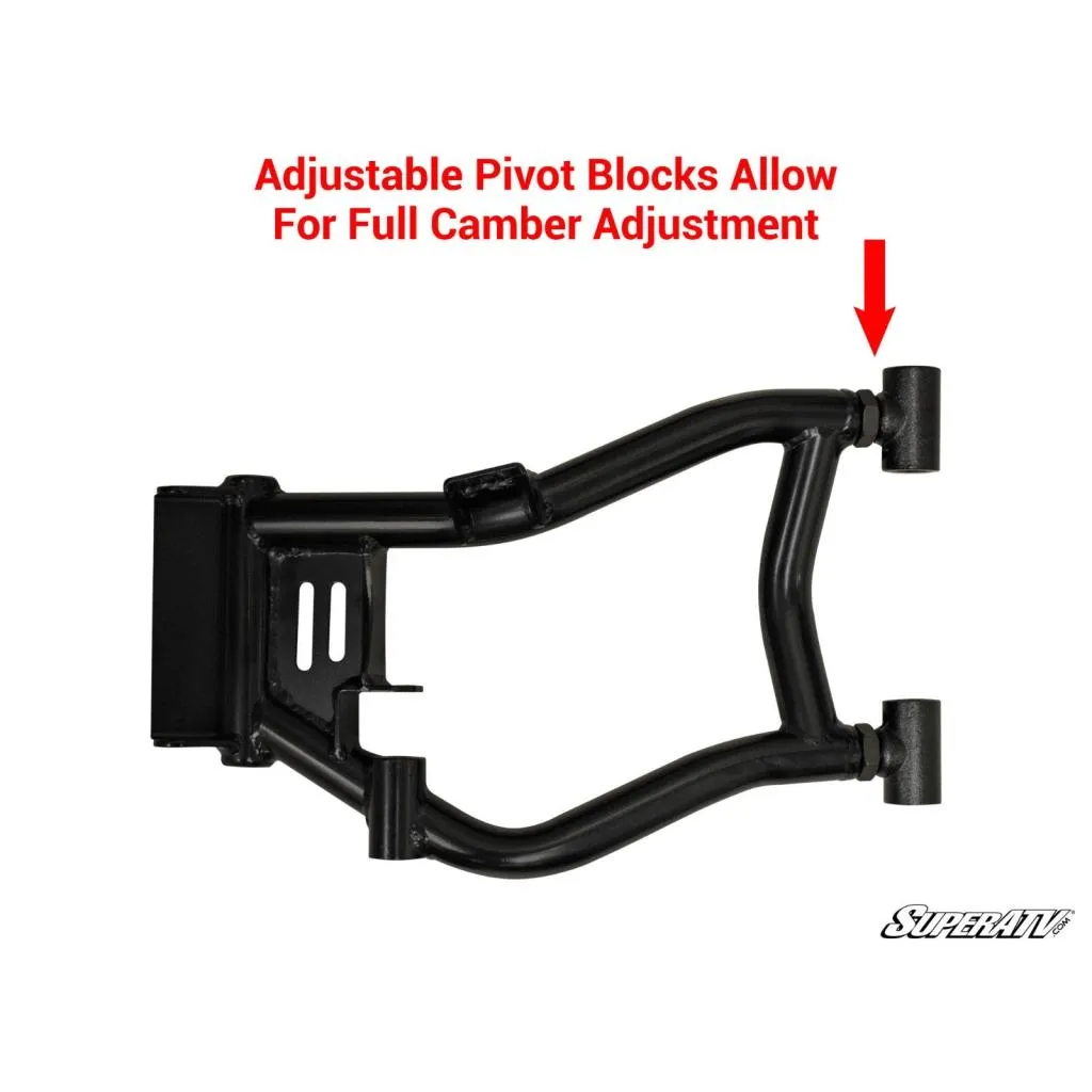 SuperATV Polaris RZR 4 800 High Clearance 1.5" Rear Offset A-Arms