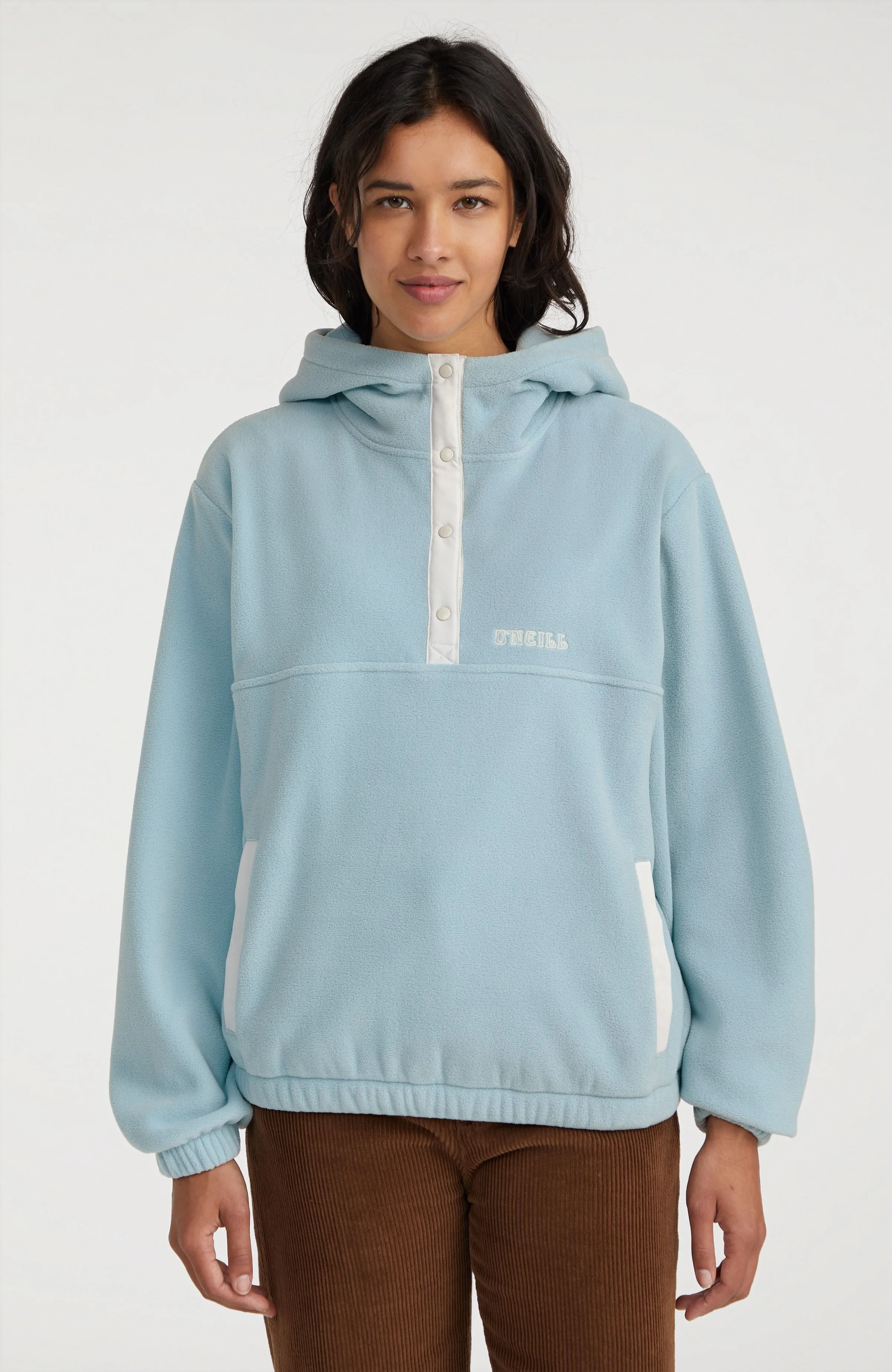 Superfleece Half Zip Hoodie | Adley Blue