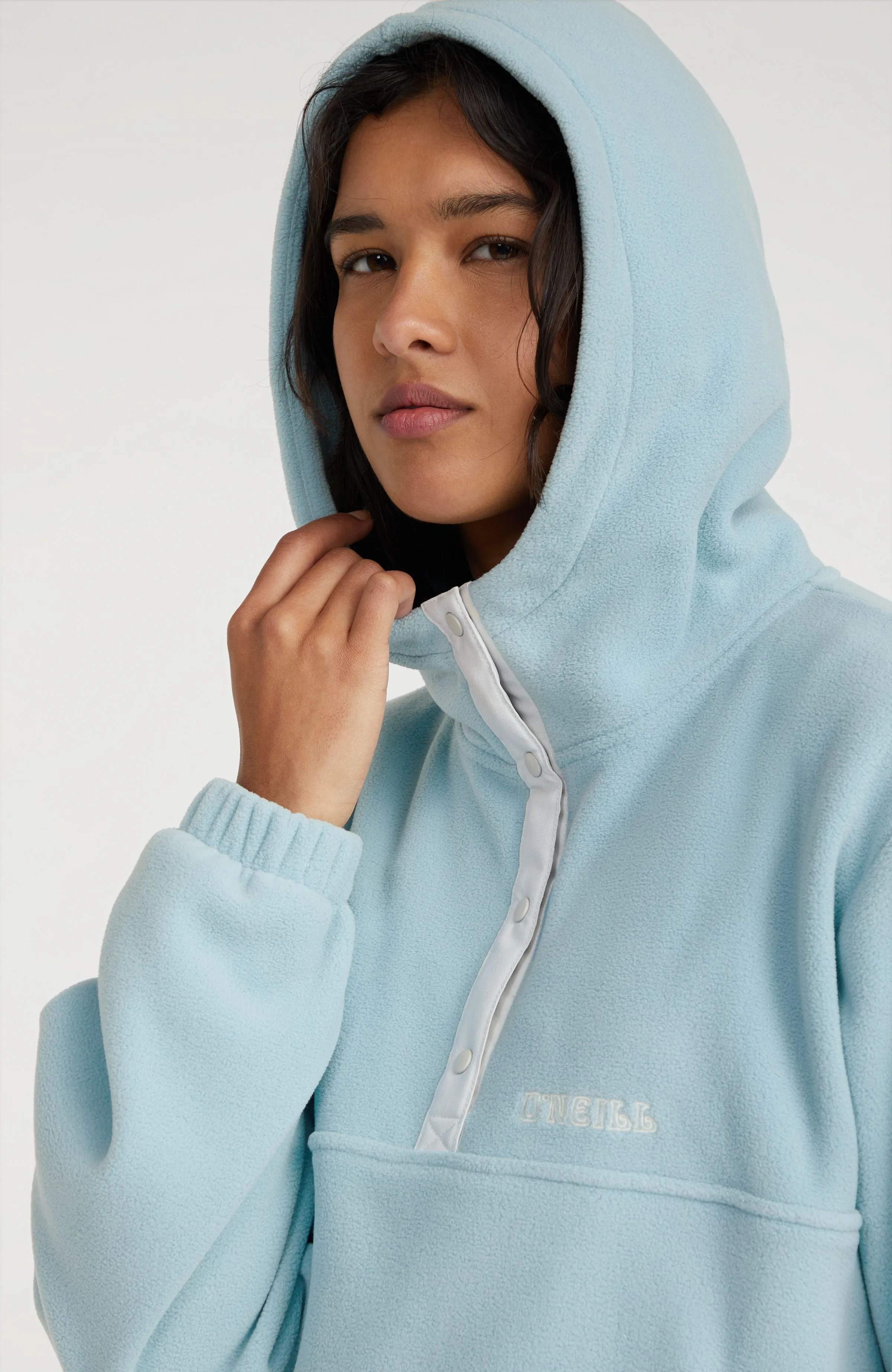 Superfleece Half Zip Hoodie | Adley Blue