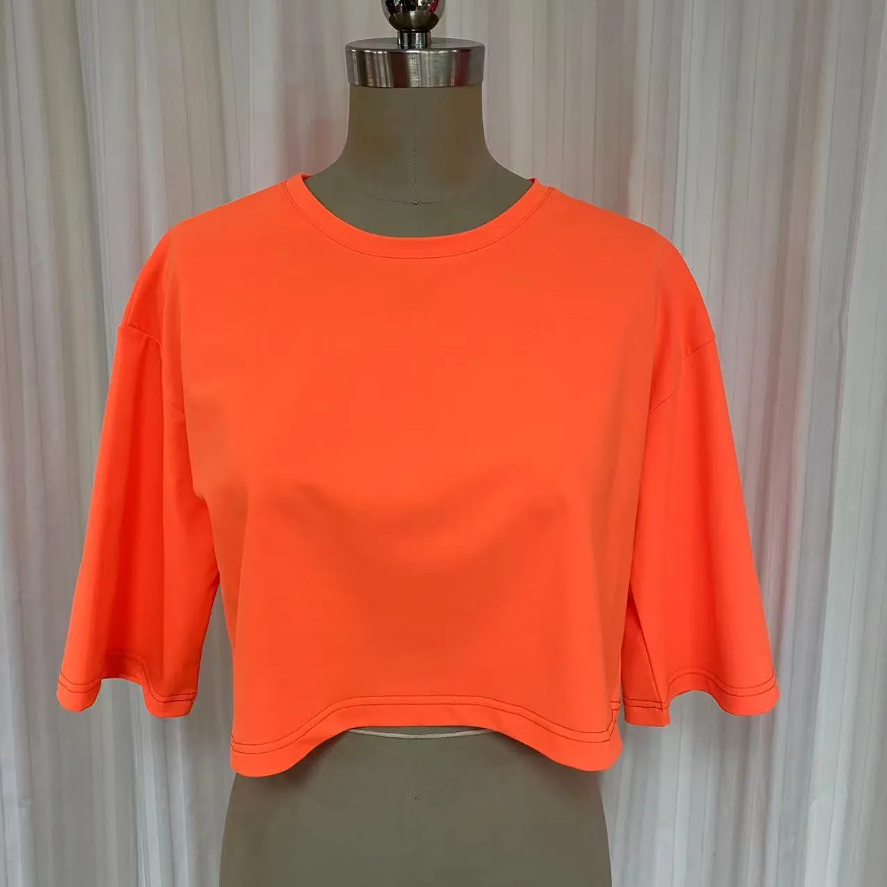 Swimsuit - Cropped Tshirt TS2001S -Fluo orange