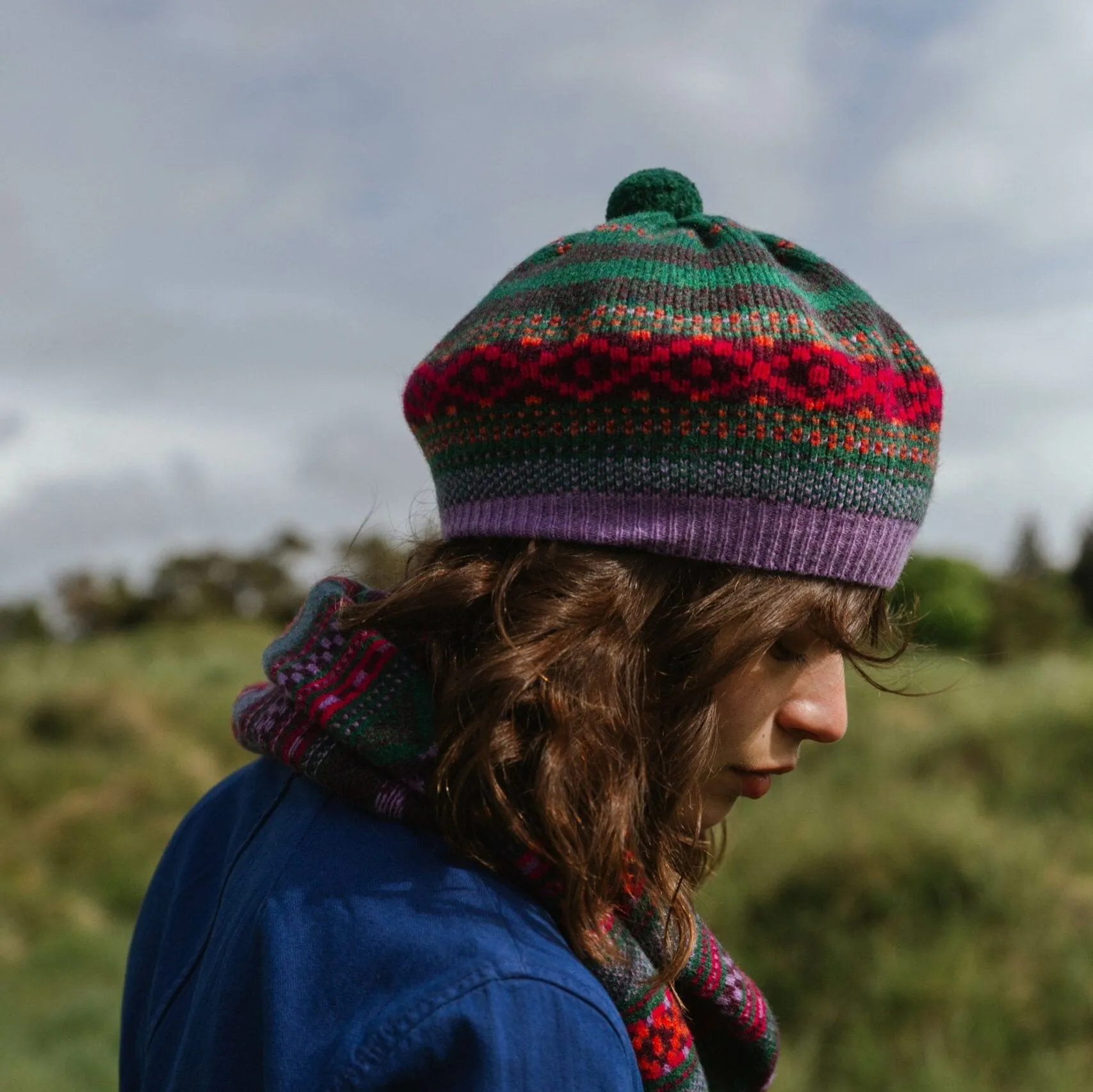 Tetbury Beret - Plum