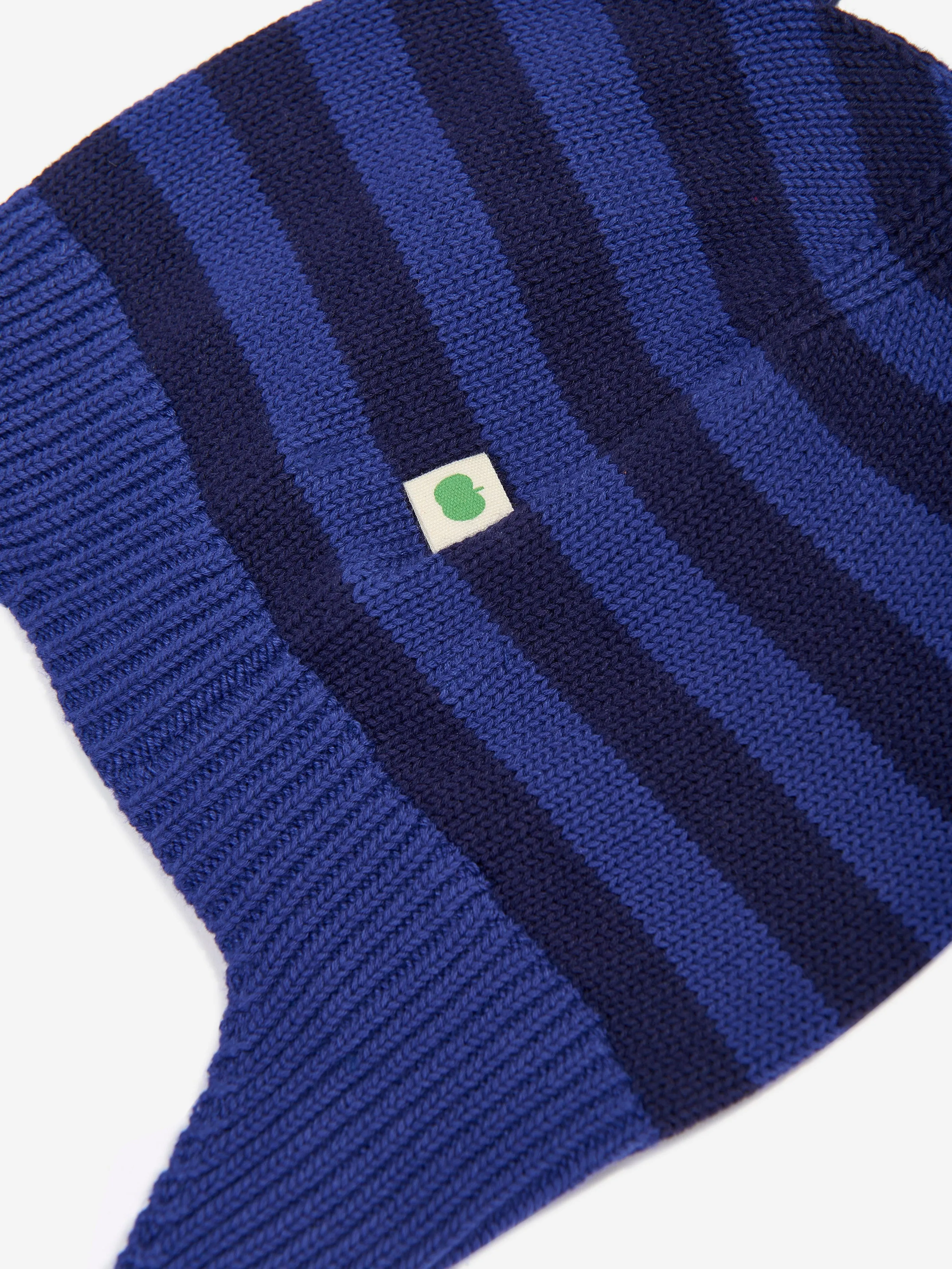 The Bonnie Mob Baby Boys Damson Knit Hat With Ears in Blue