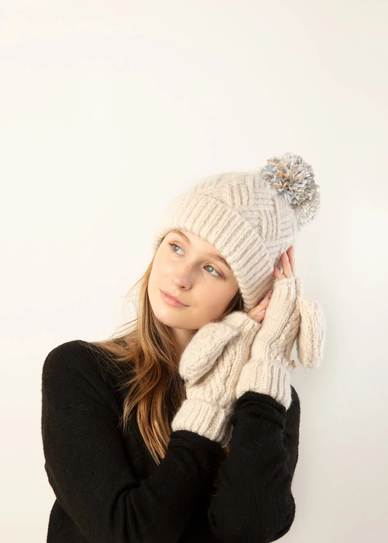 Triple Pom Pom Hat