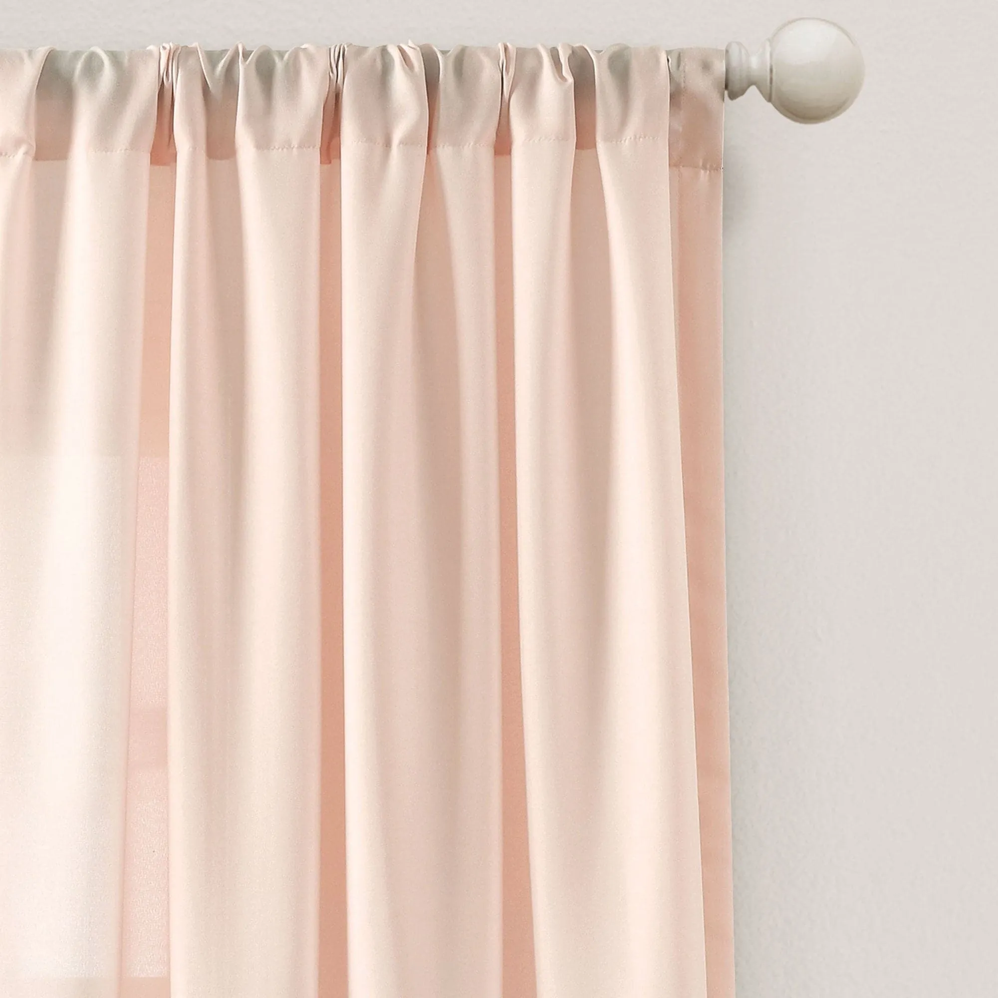 Tulle Skirt Solid Window Curtain Panel Set