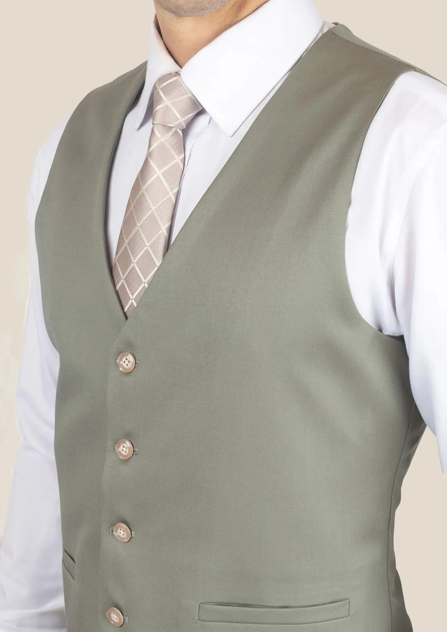 Verona Sage Twill Vest