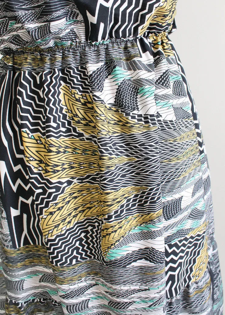 Vintage 1970s Urban Jungle Sundress