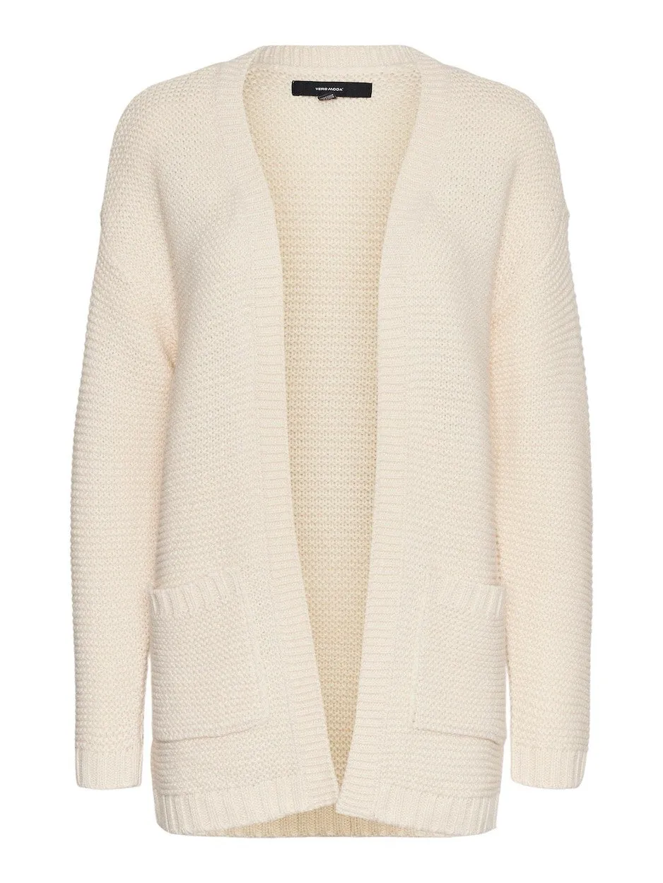 Vmno Name Ls Cardigan - Ecru