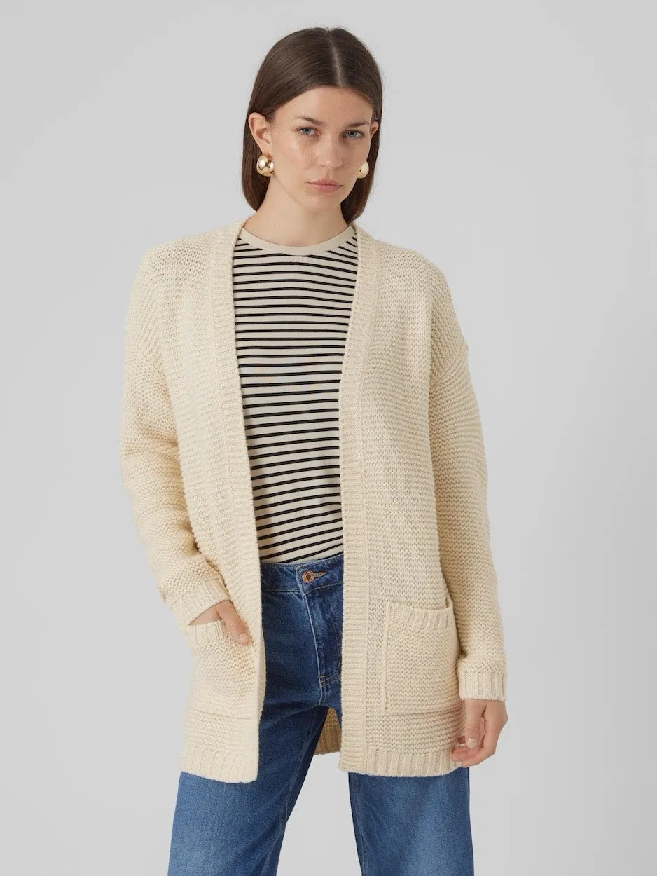 Vmno Name Ls Cardigan - Ecru