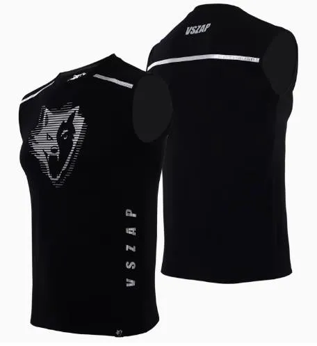 Vszap War VTT017 Muay Thai Boxing Vest Tank Top S-4XL Black Silver