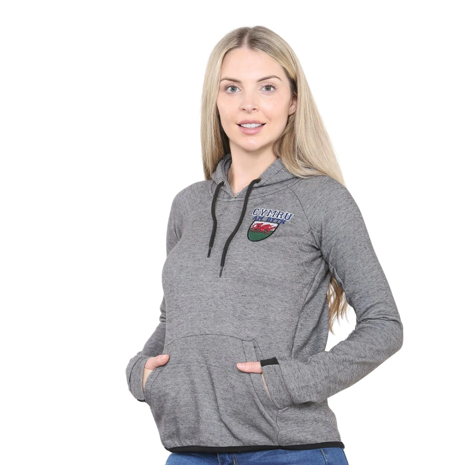 Wales Cymru Womens Logo Hoodie