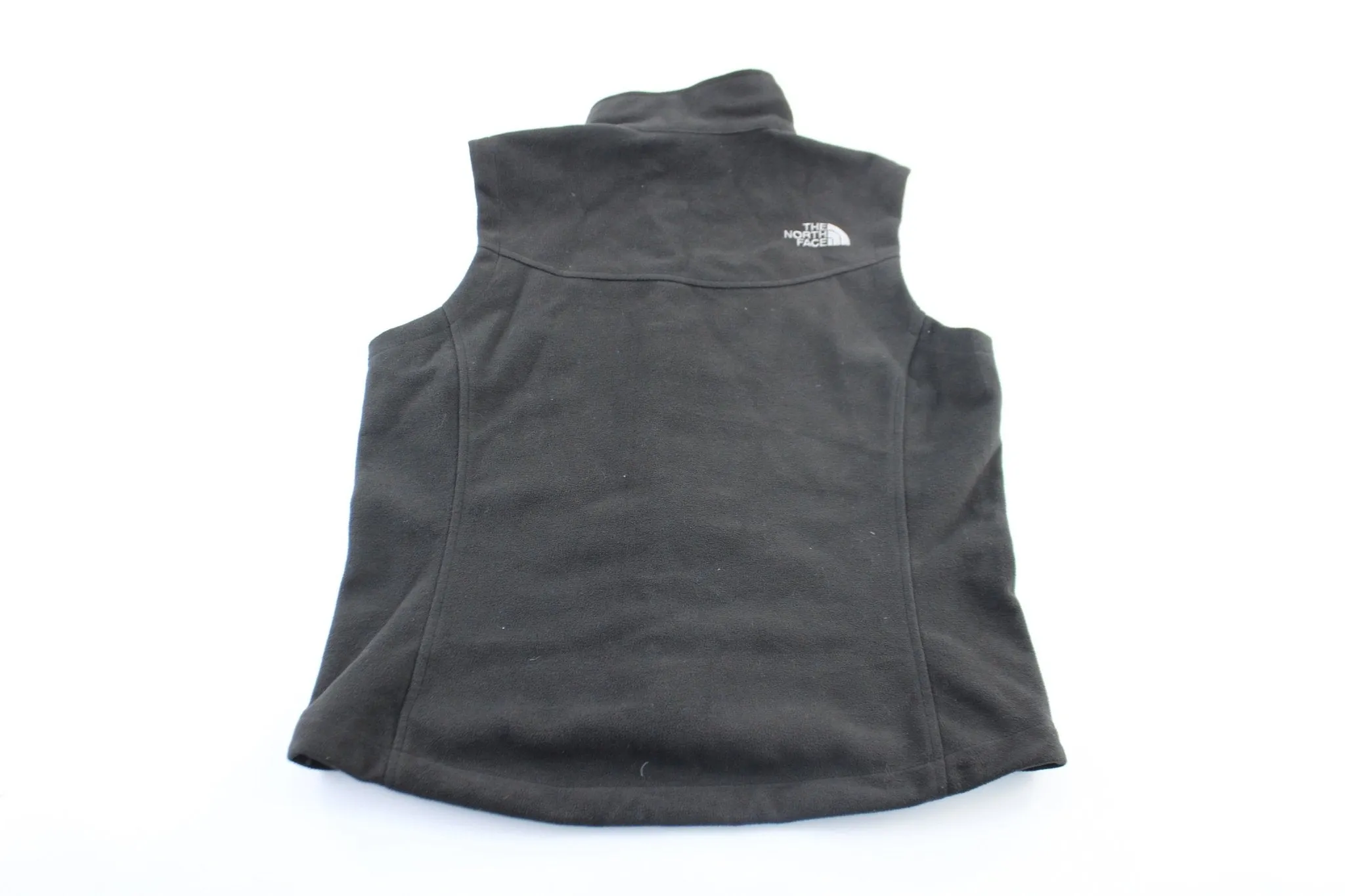 Women's The North Face Embroidered Logo Black Zip Up Vest