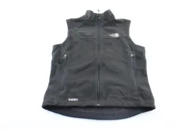 Women's The North Face Embroidered Logo Black Zip Up Vest