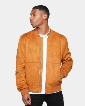 XXIII Aria Suede Bomber Jacket Tan