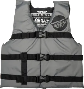 YOUTH FLOTATION VEST GREY/BLACK