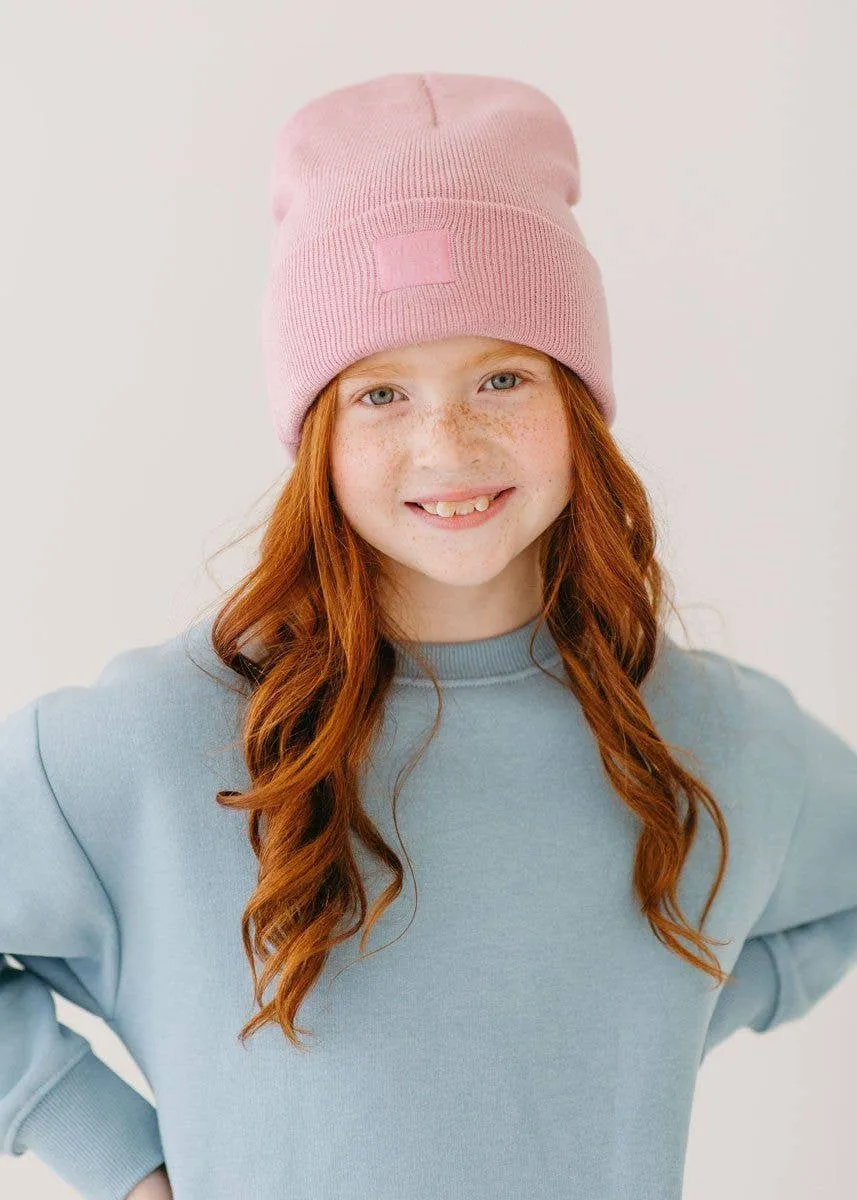 Youth Knit Cuff Beanie - Blush