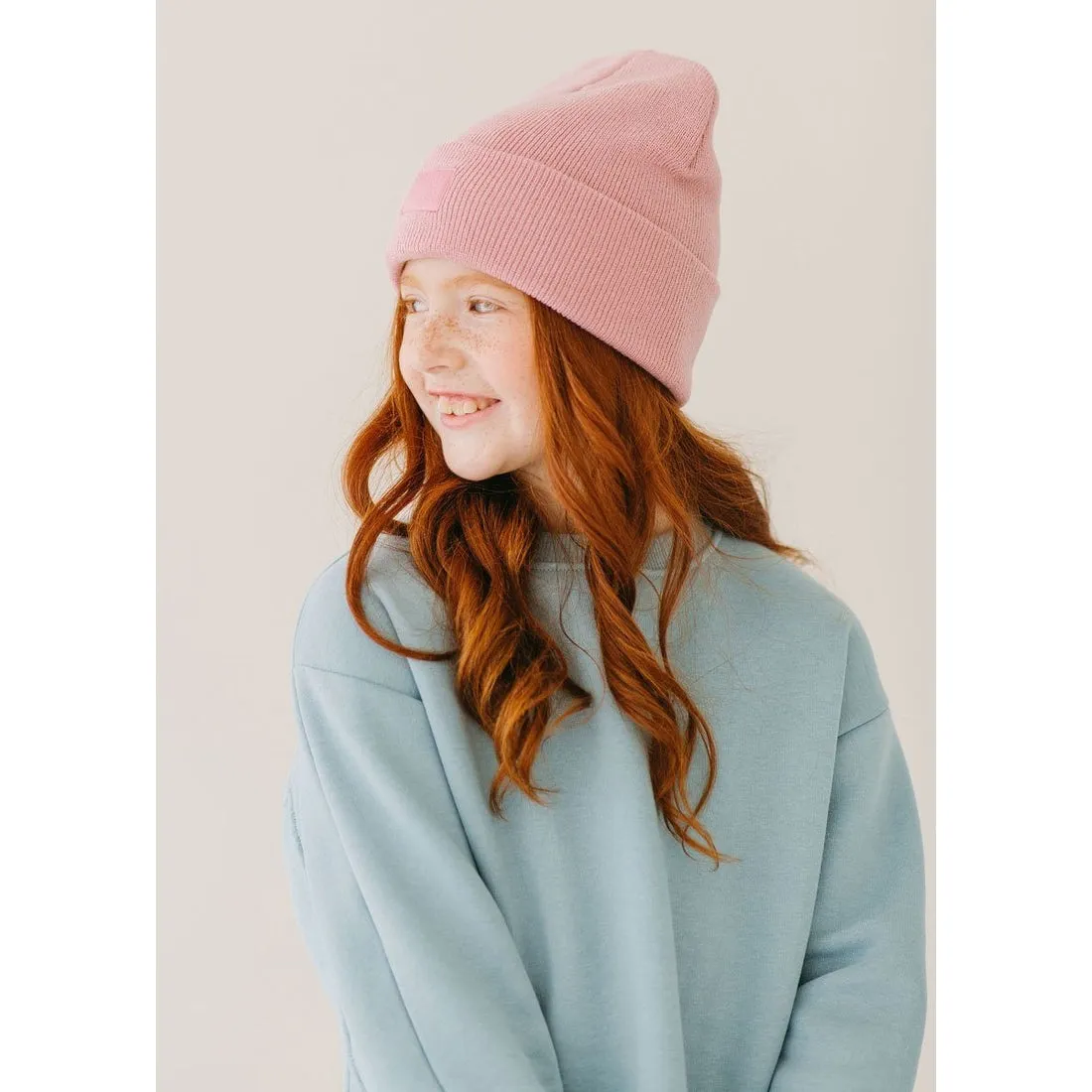 Youth Knit Cuff Beanie - Blush